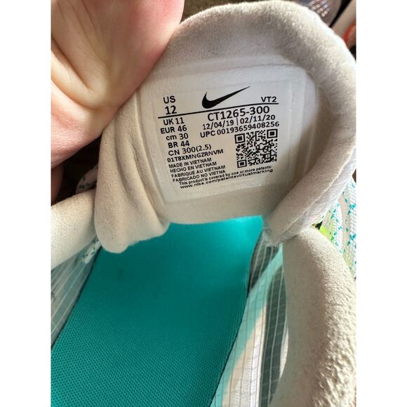 NIKE AIR MAX 270 REACT SE - Oracle Aqua/Black/Ghost Green - Size 12 Deadstock main image 7